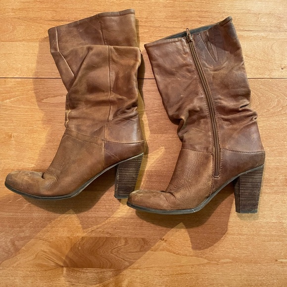Steve Madden Brown Heeled Boots - Picture 2 of 6